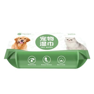 Unscented Sanitary Non Alcoholic Pet Wipes (30 Sheets)